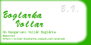 boglarka vollar business card